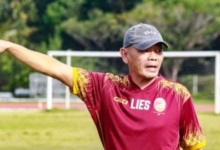 Liestiadi, Pelatih Sriwijaya FC. (foto : paparazibolapalembang)